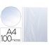 Funda Multitaladro Q-Connect Din A4 100 Mc Cristal Caja De 100 Unidades