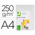 Tapa De Encuadernacion Q-Connect Carton Din A4 Blanco Brillante 250 Gr Caja De 100 Unidades
