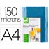 Tapa De Encuadernacion Q-Connect Pvc Din A4 Incolora 150 Mc Caja De 100 Unidades