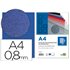 Tapa Encuadernacion Liderpapel Polipropileno A4 0.8Mm Azul Opaco Paquete De 50 Unidades