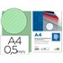 Tapa Encuadernacion Liderpapel Polipropileno Rayado A4 0.5Mm Verde Paquete De 100 Unidades