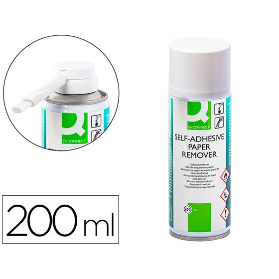 Limpiador De Pegamento Q-Connect Para Etiqueta Adhesiva Bote De 200 Ml