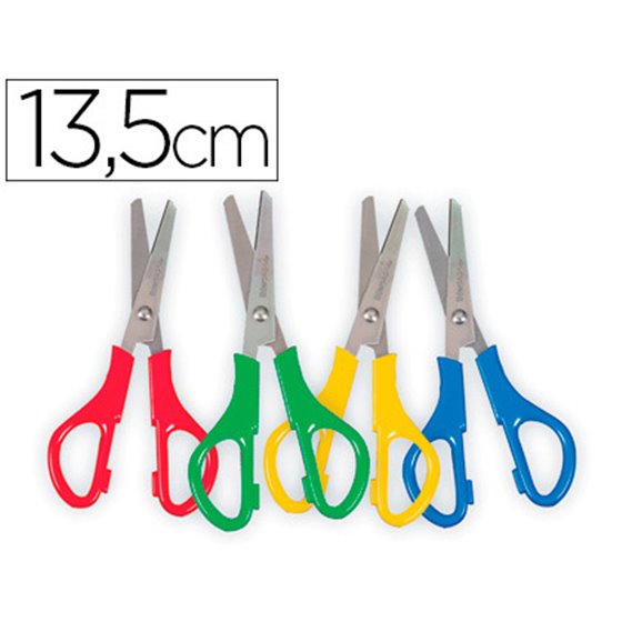 Tijera Escolar Liderpapel Para Zurdos 13,5 Cm Unidad