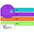 Regla M+R 16 Cm Plastico Graduada Y Biselada Colores Surtidos