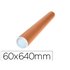 Tubo De Carton Q-Connect Portadocumentos Tapa Plastico 60X640 Mm