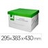 Cajon Q-Connect Carton Para 4 Cajas Archivo Definitivo Folio Montaje Automatico Medidas Interior 295X383X430Mm