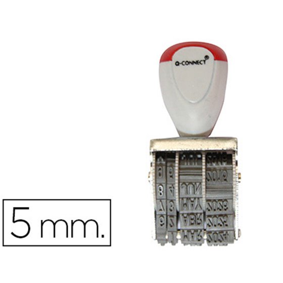 Fechador Q-Connect Con Banda Incluida Dia-Mes-A�o 5Mm