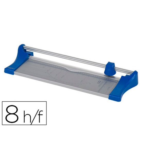 Cizalla Q-Connect Metalica De Rodillo De 44 Cm Con Base De Aluminio