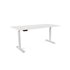 Mesa Rocada Doble Regulable En Altura Electricamente 180X163 Cm Regulable Color Blanco / Haya