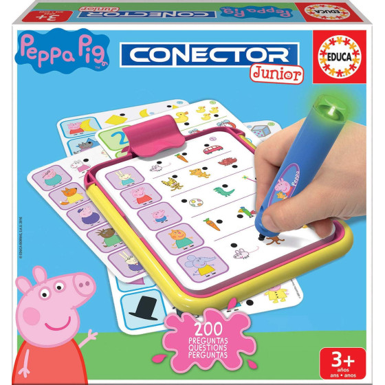 Conector Junior 200 Preguntas Peppa Pig "Cosy Corner"23,5 x 23,5 x 4,7 cm.