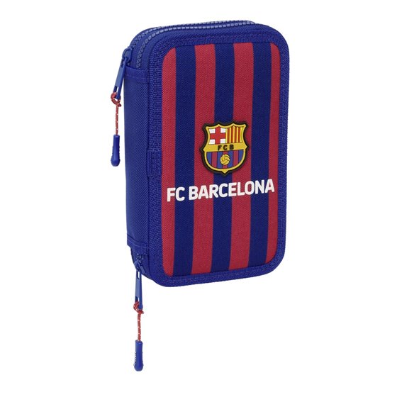 Plumier Doble Pequeño 28 Piezas F.C.Barcelona 12,5 x 19,5 x 4 cm.