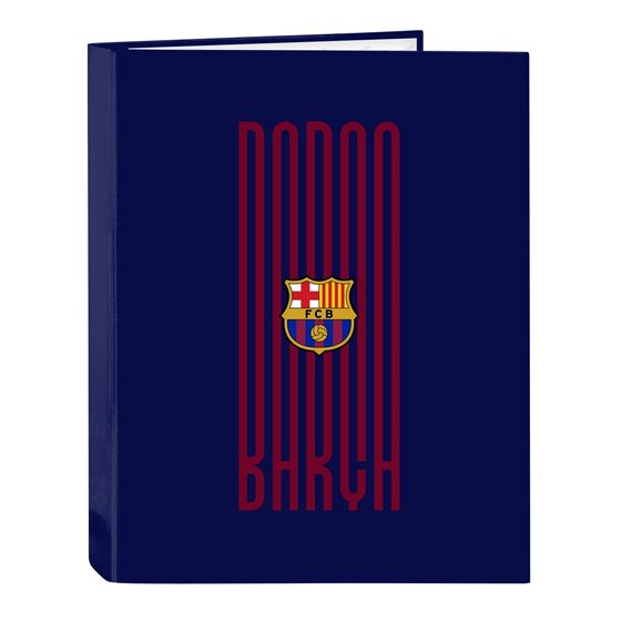 Carpeta Folio 4 Anillas Mixtas F.C.Barcelona 26,5 x 33 x 4 cm.