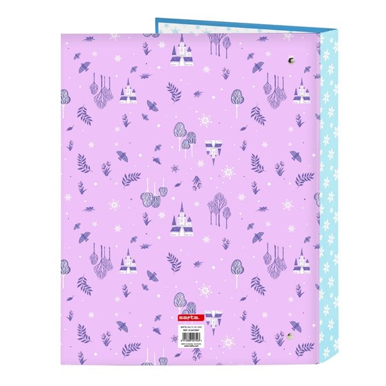 Carpeta Folio 4 Anillas Mixtas Frozen "Cool Days" 26,5 x 33 x 4 cm.