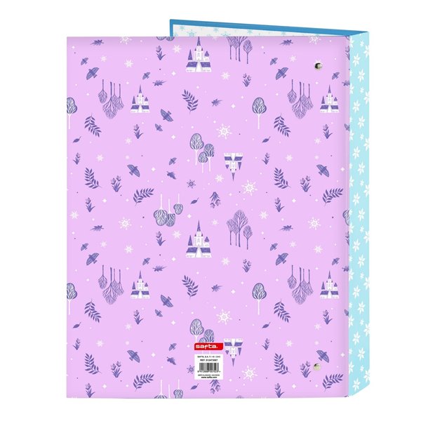 Carpeta Folio 4 Anillas Mixtas Frozen "Cool Days" 26,5 x 33 x 4 cm.