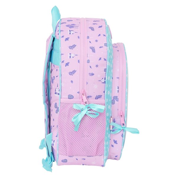 Mochila Junior Adaptable A Carro Frozen "Cool Days" 32 x 38 x 12 cm.