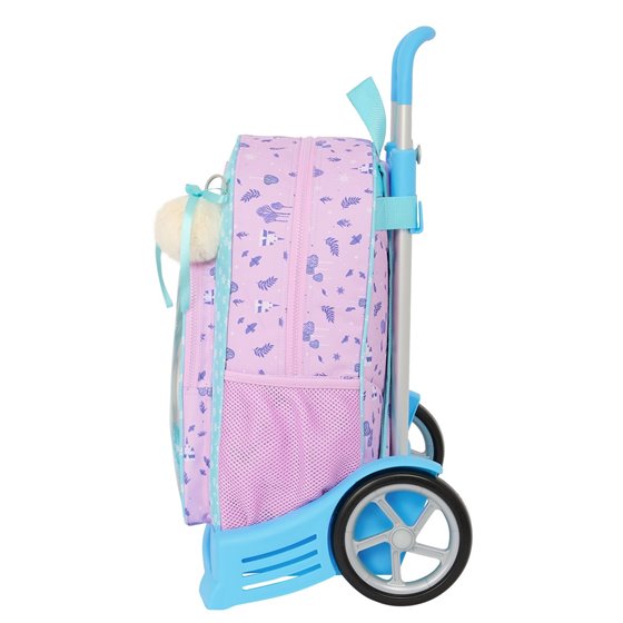 Mochila Con Carro  Evolution Frozen "Cool Days" 33 x 42 x 14 cm.