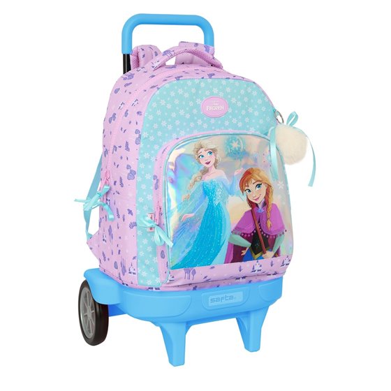 Mochila Con Ruedas Compact Evolution Extraible Frozen "Cool Days" 33 x 45 x 22 cm.
