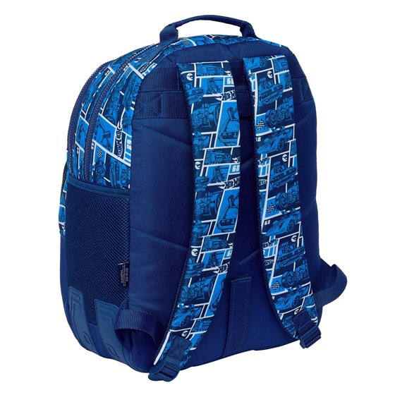 Mochila Doble Adaptable A Carro Hot Wheels "Sonny" 32 x 42 x 15 cm.
