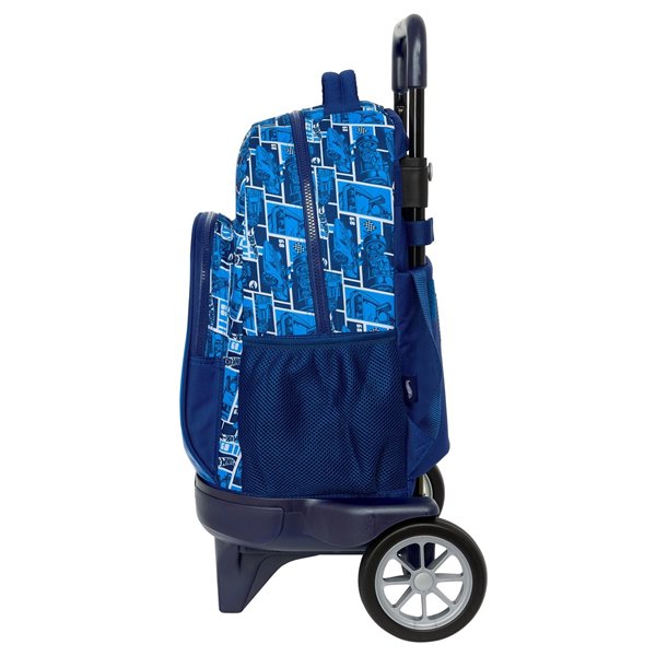 Mochila Con Ruedas Compact Evolution Extraible Hot Wheels "Sonny" 33 x 45 x 22 cm.