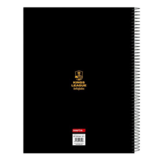 Bloc A4 Microperforado 120 Hojas H Kings League "El Barrio" 21 x 29,7 x 1 cm.
