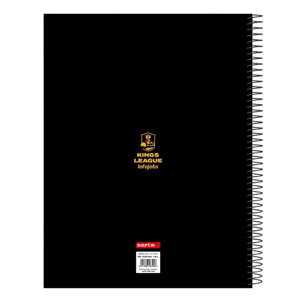 Bloc A4 Microperforado 120 Hojas H Kings League "El Barrio" 21 x 29,7 x 1 cm.