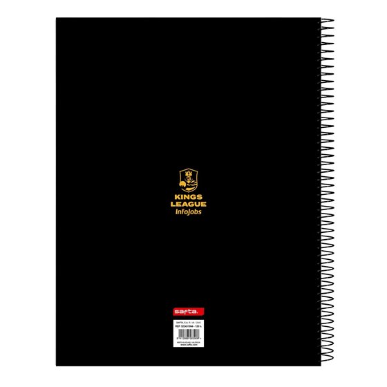 Bloc A4 Microperforado 120 Hojas H Kings League "Ultimate Móstoles" 21 x 29,7 x 1 cm.