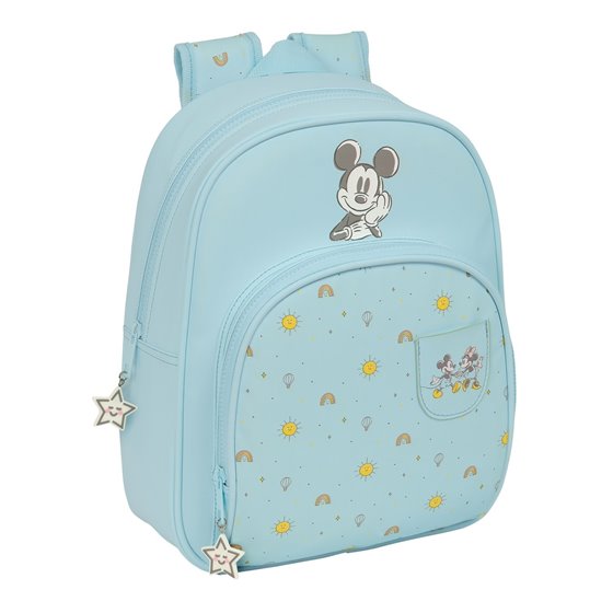 Mochila Infantil Adaptable A Carro Mickey Mouse "Baby" 28 x 34 x 10 cm.