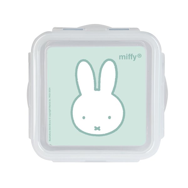 Fiambrera Miffy "Menta" 13 x 7,5 x 13 cm.
