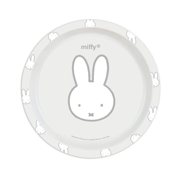 Set De Platos, Cubiertos Y Vaso Miffy "Niebla" 26 x 26 x 9 cm.