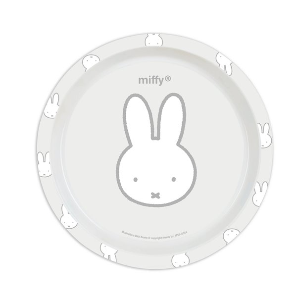Set De Platos, Cubiertos Y Vaso Miffy "Niebla" 26 x 26 x 9 cm.