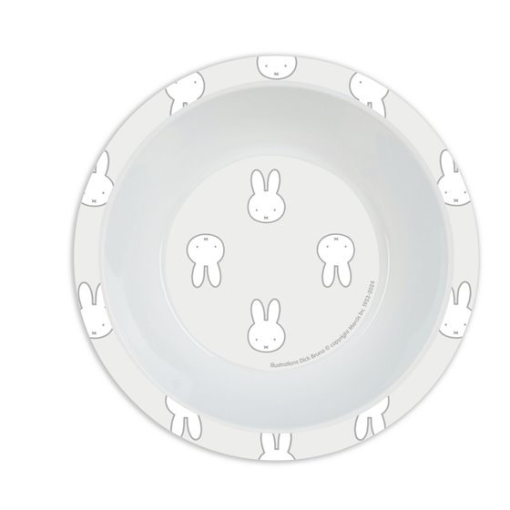 Set De Platos, Cubiertos Y Vaso Miffy "Niebla" 26 x 26 x 9 cm.