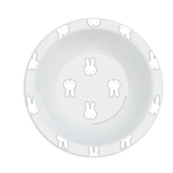 Set De Platos, Cubiertos Y Vaso Miffy "Niebla" 26 x 26 x 9 cm.