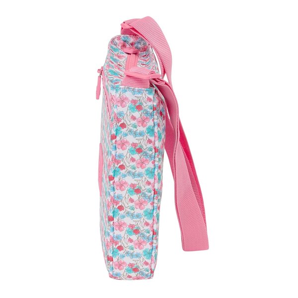 Bolsito Bandolera Reciclado Moos "Flores" 21 x 25 x 4,5 cm.