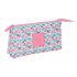Portatodo Triple Reciclado Moos "Flores" 22 x 12 x 3 cm.