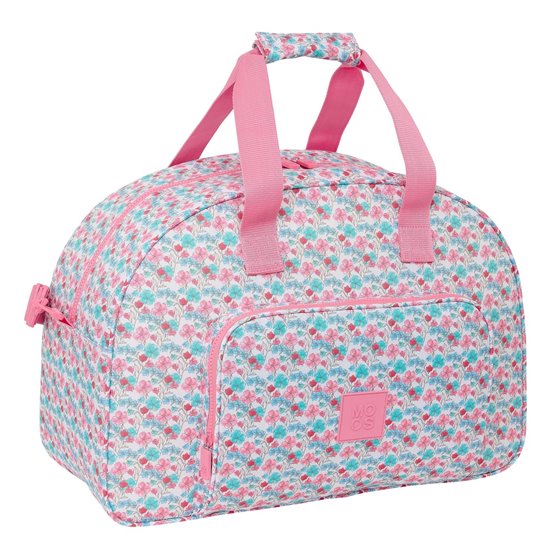 Bolsa Deporte Reciclado Moos "Flores" 48 x 33 x 21 cm.