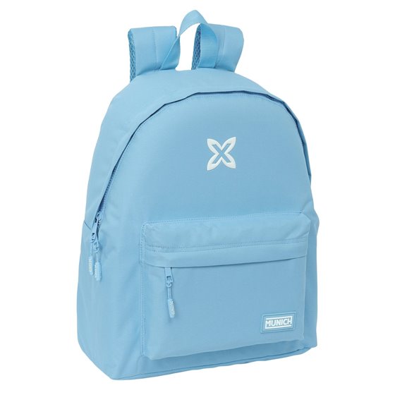 Mochila Munich Basicos "Azul" 33 x 42 x 15 cm.