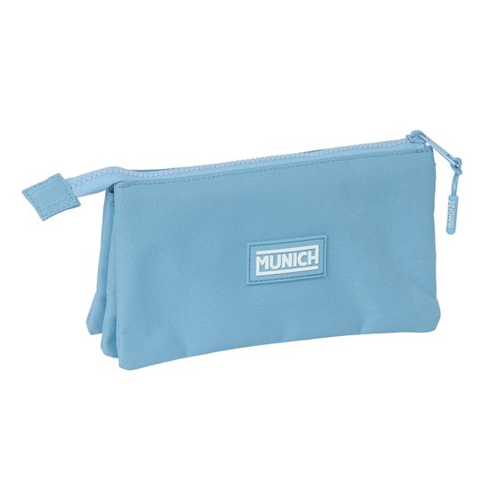 Portatodo Triple Munich Basicos "Azul" 22 x 12 x 3 cm.