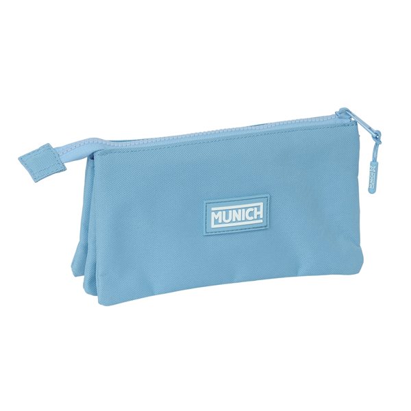 Portatodo Triple Munich Basicos "Azul" 22 x 12 x 3 cm.