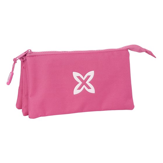 Portatodo Triple Munich Basicos "Fucsia" 22 x 12 x 3 cm.