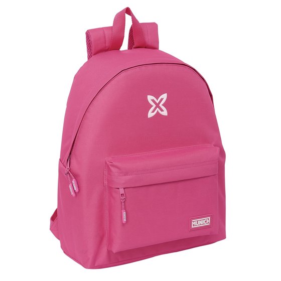 Mochila Munich Basicos "Fucsia" 33 x 42 x 15 cm.