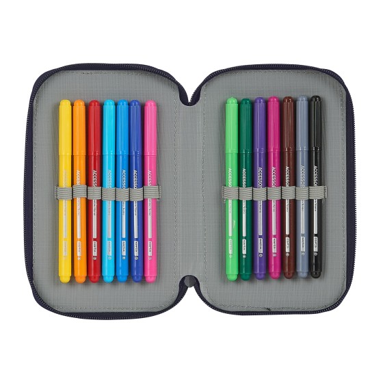 Estuche Escolar SELECCION ESPAÑOLA DE FUTBOL Doble 28 Piezas