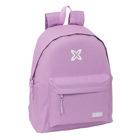 Mochila Munich Basicos "Lila" 33 x 42 x 15 cm.