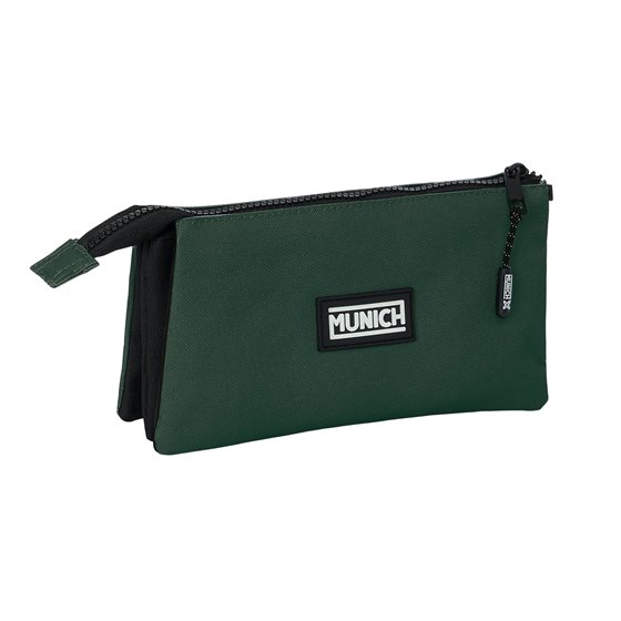 Portatodo Triple Munich Basicos "Verde" 22 x 12 x 3 cm.