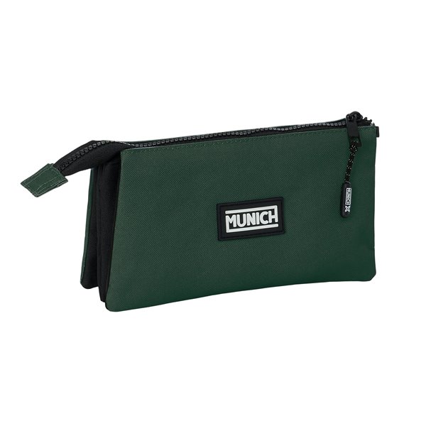 Portatodo Triple Munich Basicos "Verde" 22 x 12 x 3 cm.