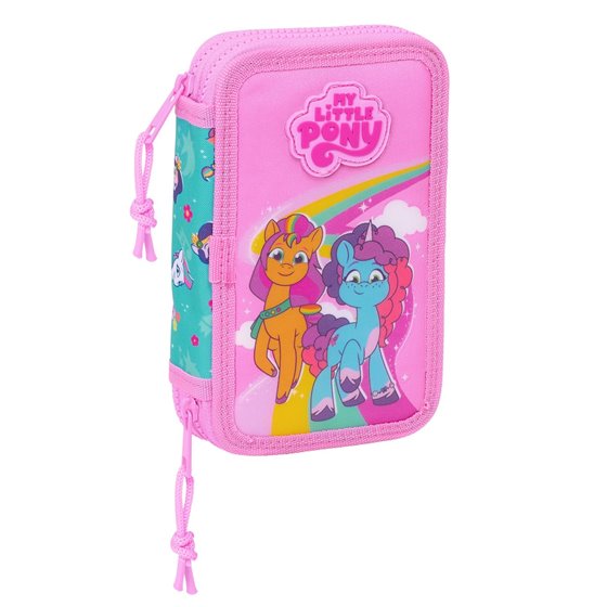 Plumier Doble Pequeño 28 Piezas My Little Pony "Magic" 12,5 x 19,5 x 4 cm.