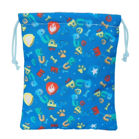Saquito Merienda Paw Patrol "Pups Rule" 20 x 25 cm.