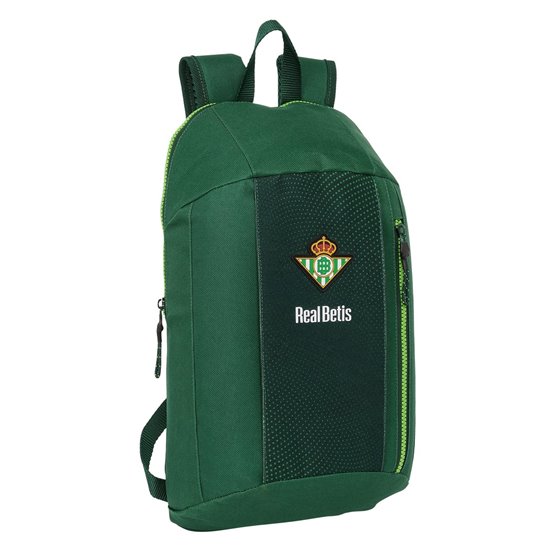 Mini Mochila Cremallera Vertical Res Agu Real Betis Balompie 22 x 39 x 10 cm.