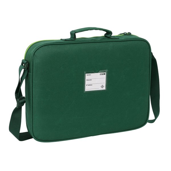 Cartera Extraescolares Resistente Agua Real Betis Balompie 38 x 28 x 6 cm.