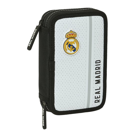 Plumier Doble Pequeño 28 Piezas Real Madrid 1ª Equip. 24/25 12,5 x 19,5 x 4 cm.