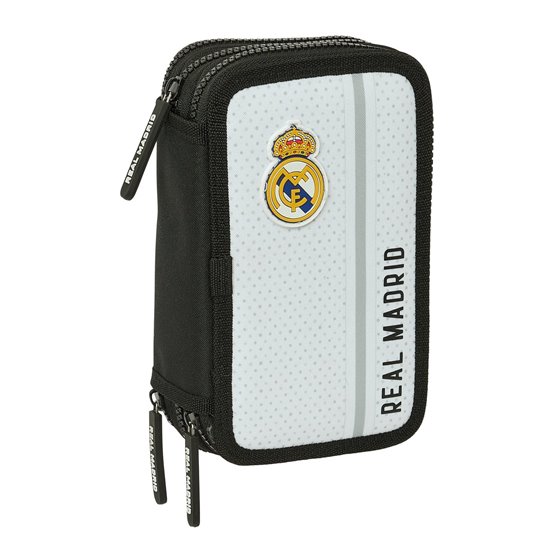Plumier Triple 36 Piezas Real Madrid 1ª Equip. 24/25 12,5 x 19,5 x 5,5 cm.